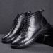 European Warm Series Men's Autumn Winter Martin Warm Fleece Lined Large Size Snow Work Boots Thick Sole Height Increasing Cotton Genuine_vogvips.com