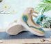 Large White Sole High Heels, Single Thick Sole, Straight Line With Buckle, Shallow Mouth Embroidered Cloth Shoes,_vogvips.com
