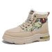 Men's Winter Fleece-Lined Martin Boots, Korean Version, Trendy And Versatile, Thick Sole, Extra Warm Cotton High-Top Wor_vogvips.com