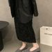Versatile Single Shoe Women's For The Spring And Autumn Of 2025, New Suede Round Toe Shallow Mouth Comfortable One Foot_vogvips.com