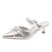 2026 Summer New Style Pointed Toe Back-Strap Casual Bowknot Elegant Women's Stiletto Heel Mules_vogvips.com