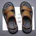 Summer Outdoor Beach Shoes 2025 New Car Wear Off Slip Dual Use Dad's Men's Sandals_vogvips.com