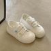 Autumn Lightweight Breathable Women's Sneakers 2026 New Thick-soled White Niche Canvas Shoes To Match Skirts Loafers_vogvips.com