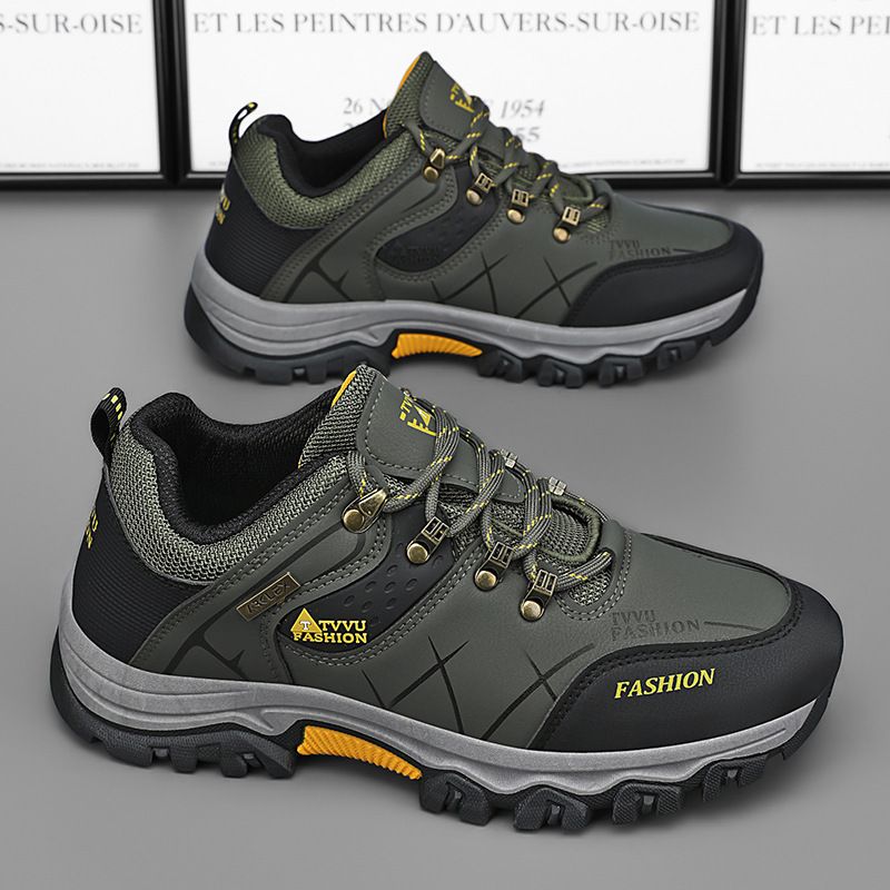 Spring Men's Sports Shoes Waterproof Non Slip Sports Work Shoes Hiking Shoes Construction Site Work Wear Resistant Shoes_vogvips.com