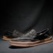 Straight Bean Leather, One Foot, Men's Lazy Shoes, Trendy And Fashionable Thick Soled Loafers_vogvips.com