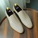Hollow leather shoes men's real leather feet summer business formal soft sole soft leather breathable a cool pedal Shoe size plus_vogvips.com