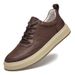 Leather Men's Shoes Big Head Leather Shoes Platform Non-slip Casual Board Shoes Men's Shoes_vogvips.com
