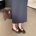 Soft-soled Mary Jane With Round Toe And Shallow Cut, 2026 Spring New Model, Versatile For Commuting, Single-strap Flat_vogvips.com