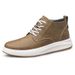 Men's Tooling Shoes Lace-up Leather Retro Handmade Heightening Breathable Sot Leather Sot Sole High-top Casual Board Shoes_vogvips.com