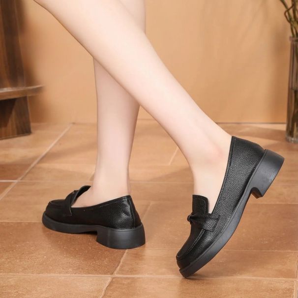 Women' Oft Loafer 2025 Autumn New Lip-on Oft-oled Hoe, Comfortable And Veratile Britih-tyle Flat Leather_vogvips.com