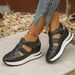 Summer New Thick-Soled Hollow Breathable Sports Plus Size Women's Solid Color Closed-Toe Sandals_vogvips.com