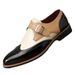 Euro Step New Color-Block Brogue Carved Large Size Business Formal Casual Leather British Versatile Men's Shoes_vogvips.com