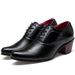 2021 Fashion Trend Casual Korean Style Trendy Personality Pointed Toe Wedding Leather Men's Height Increasing Business_vogvips.com
