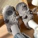for Women And Men, Cute Cartoon Couple Style, Girly Little Sheep Design, Winter Indoor Home Soft Sole Plush Cotton_vogvips.com