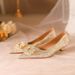 Pointed Toe Single Xiuhe French Style Wedding Shoes, Bride Shoes For Women, 2024 New Style, Stiletto High Heels_vogvips.com