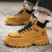 New Leather Spring Men's Shoes High-top Men's Heightening Tooling Martin Boots_vogvips.com