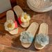 Women’s Shoes Spring And Summer New Stock Thick Soled Home Slippers Soft Soled Indoor Breathable Cotton And Linen Sandals Flower Linen Slippers_vogvips.com