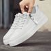 Men's 2025 Spring New Running Sports White Men's Casual Versatile One Foot Board Shoes_vogvips.com
