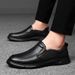 Sneakers Men's Casual Leather Shoes Round Head Style Shoes Tide_vogvips.com