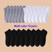 10 Pairs Of Men's/women's Boat Solid Color, Odor Proof, Summer Short Socks, Casual Breathable Low Waist Socks_vogvips.com