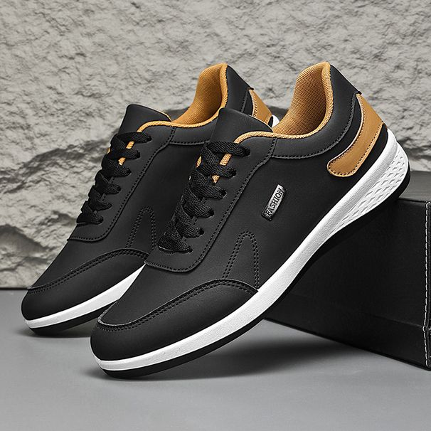 Large Size Men's 2025 New Lightweight Casual Running With Waterproof Leather Surface Soft Sole, Versatile And Trendy_vogvips.com