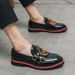 Plus Size Summer Slip-On Shoes For Men Korean Style Pointed Toe Loafers British Casual Lazy Hairstylist Leather_vogvips.com