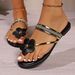 Fashionable Flower Toe Summer For Women's Outdoor Wear, Fashionable Flip Flops_vogvips.com
