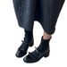 2025 Xiaoxiangfeng Elastic Thin Boots Bow Rear Zipper Thick Heel Short Boots High Heel Thin Socks Boots_vogvips.com