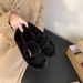 Vintage Buckle Strap Outdoor Furry Cotton Shoes For Women Autumn Winter New Fashion Versatile Slip-On Casual Flats_vogvips.com