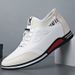 Euro Step For Men, Korean Elastic Mouth Leather Shoes, Comfortable Casual Sneakers, British Style Men's Shoes_vogvips.com