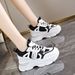 Inner Height Increase Dad For Women Thick Sole 2024 New Spring Autumn Leather Surface Small Size Slimming Casual Sports_vogvips.com