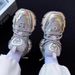 2026 Thick-soled Casual Sneakers Silver Dad Shoes~unique Sole Design_vogvips.com