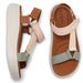 1138-5 New 2025 MD Lightweight Sandals Casual Sports Comfortable Thick Sole Velcro Large Size Women's Shoes_vogvips.com