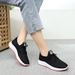 Spring And Summer New Women's Casual Sports Thick Walking Soft Sole Comfortable Lacing White Mesh Shoes_vogvips.com