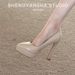 Nude 2025 Waterproof Platform Spring-summer High-heeled Shoes, New Patent Leather Pointed Toe Ultra-high Comfortable_vogvips.com