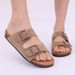 Bebealy Summer Women's Clogs Women's Cork Slippers Soft Beach Sandals Retro Mules With Adjustable Buckles Unisex Home Sandals_vogvips.com