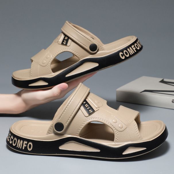Beach Slippers, Summer Outdoor Wear, Home Bathroom Shower, Anti Slip Thick Sole, Sports Driving Dual-use Sandals For_vogvips.com