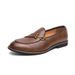 Large British Style Men's Loafers 2025 Spring And Autumn New Business Formal Casual One Foot Leather Shoes_vogvips.com