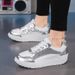 Cross-Border New Large Size Foreign Trade Women's Fashion European And American Style White Spring Color Block Sequin_vogvips.com