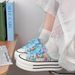 Summer Women's Shell Head High Beauty Casual Board For Female Students New Versatile Flat Shining White Shoes_vogvips.com
