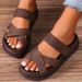 Big Size Women's Shoes New Thick Sole Casual Flip-flops Women_vogvips.com