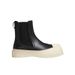 Women's Shoes New High Top Boots Mona Same Style Big Head Thick Bottom Short Boots Women's Genuine Leather Martin Boots Cigarette Boots_vogvips.com