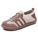 Women's Shoes Casual Shoes One Pedal Shallow Mouth Retro German Training Shoes Flying Woven Breathable Mother Shoes Flat Single Shoes_vogvips.com
