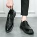 2025 Summer Breathable Brogue Large Size 38-47 Men's Patent Business Casual Leather Shoes_vogvips.com