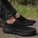 Men's Shoes Matte Casual Leather Shoes Retro Lazy Shoes Driving Loafers_vogvips.com