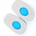 Elastic blue GEL heel pad shock absorption relieve heel pain new insole half size pad men's and women's size_vogvips.com