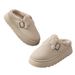 2024 New Women's Plus Size Fleece-Lined Slip-On Thick-Soled Height-Increasing Cotton Snow Boots_vogvips.com
