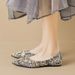 Retro Soft-soled Single Shoes Women's Niche Design Sense Shallow Beanie Shoes Large Size Women's Shoes_vogvips.com