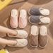 Linen Slippers For Women, All-Season Indoor Non-Slip Soft Sole Silent Sweat-Absorbing Couple's Outdoor Cotton Linen Slippers For Men_vogvips.com