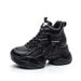 2025 Women's New Thick Sole Hidden Heel 9cm Casual Dad Small Stature White Wedge Platform Shoes Trendy_vogvips.com